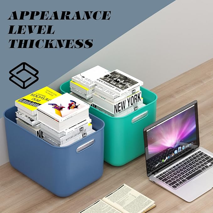 OWill 4-Pack 22L Plastic Storage Bins and Baskets - Image 7