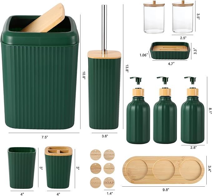 Bathroom Set 17PCS Bathroom Accessories - Image 6
