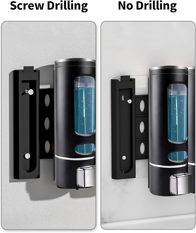 Shampoo and Conditioner Dispenser - 400ML Wall-Mounted Shower Shampoo Dispenser - Image 4