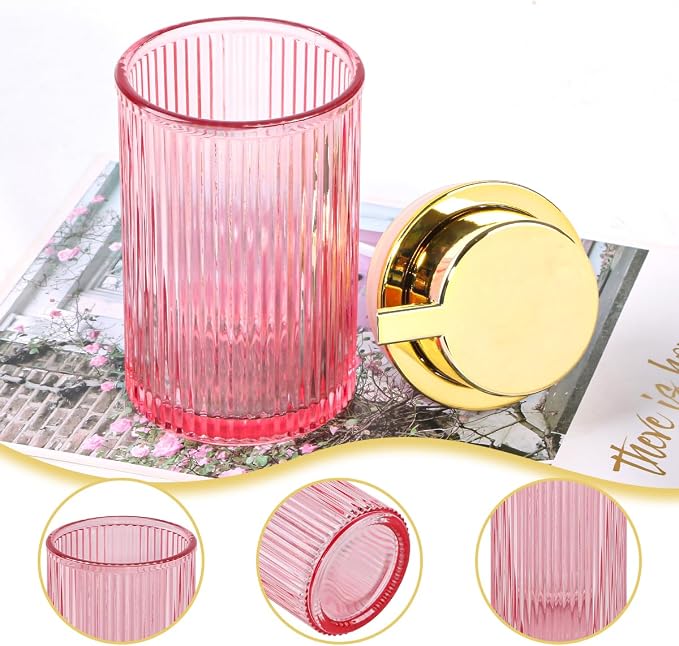 Foaming Soap Dispenser, 12 Oz Pink Glass Foam Hand Soap Dispenser, Refillable - Image 9