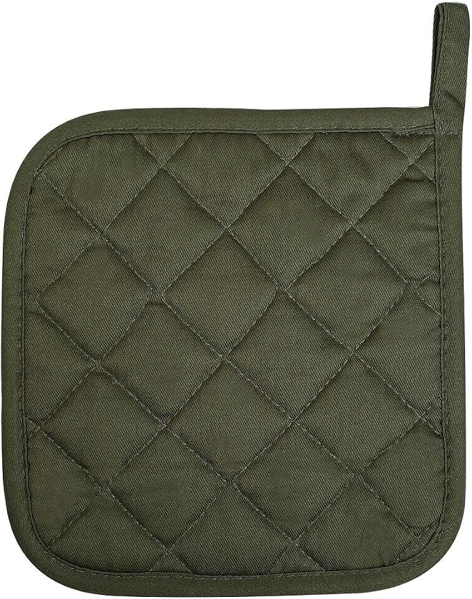 100% Cotton Potholders Kitchen Everyday Basic Terry Pot Holder Heat Resistant - Image 3
