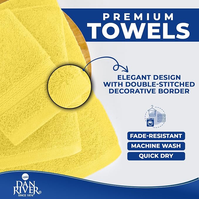 DAN River 8 PC Luxury Bath Towels - Image 6