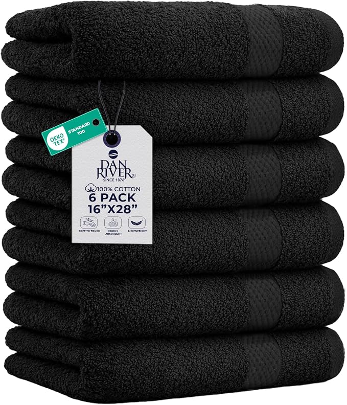 DAN RIVER 6-Pack Premium Hand Towels by DanRiver