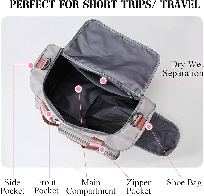 Flycalf Personalized Duffel Bag Dance Travel Bag - Image 5