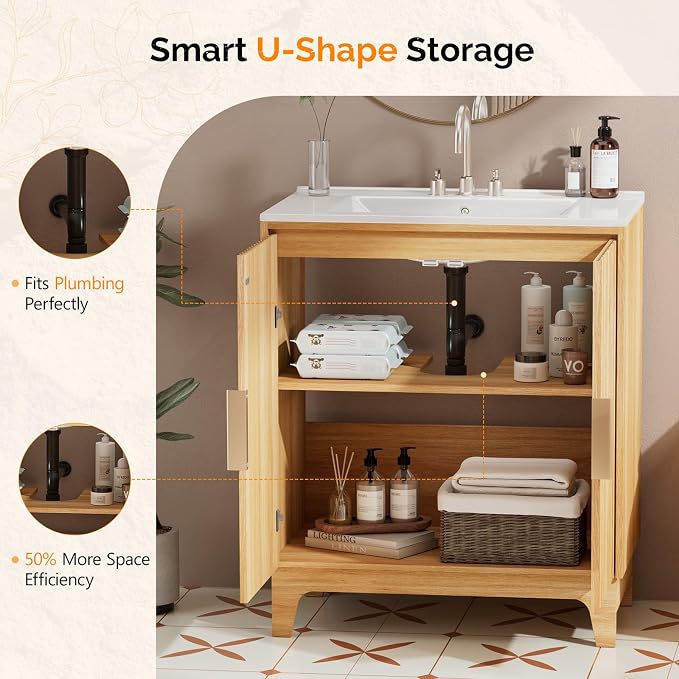 VINGLI 30 Inch Bathroom Vanity - Image 3