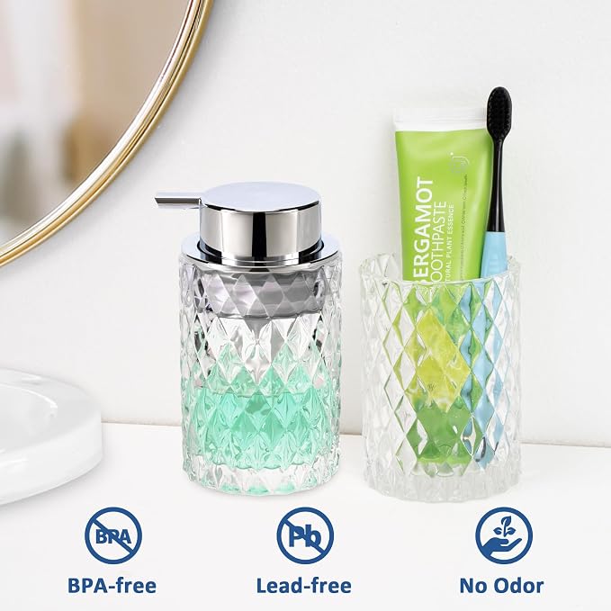 Bathroom Glass Soap Dispenser - Image 2