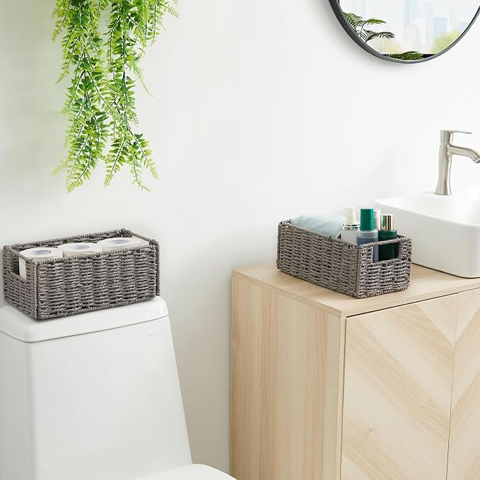 Vagusicc Wicker Storage Basket, Small Storage Baskets - Image 7