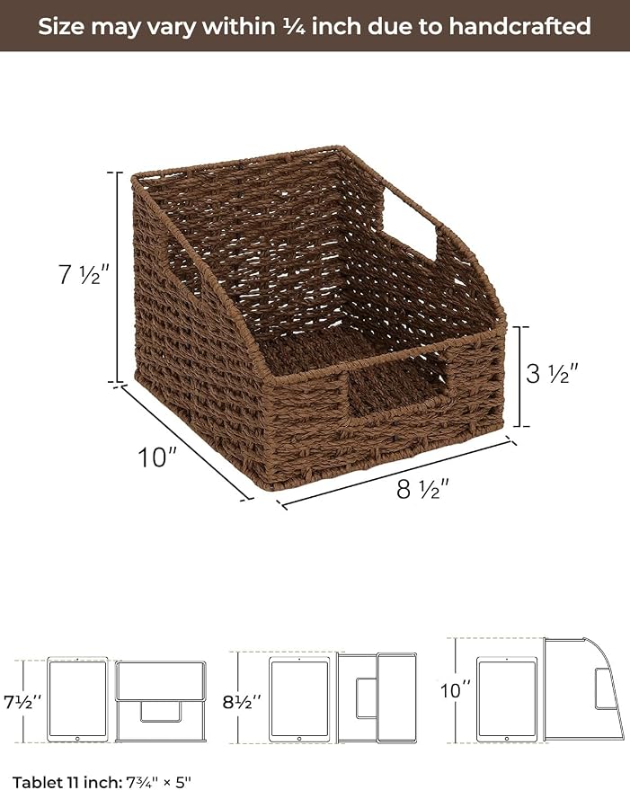 StorageWorks Wicker Baskets for Organizing, Pantry Organizers and Storage - Image 2