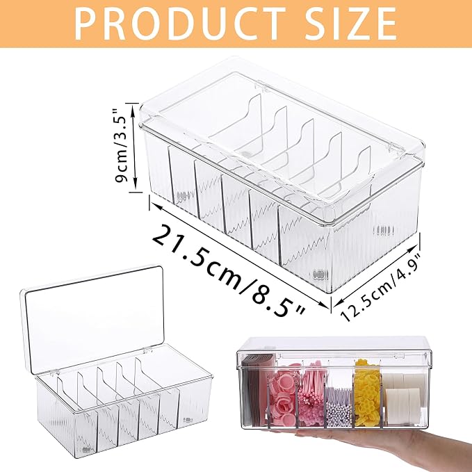ELLDOO Lash Cart Organizer For Lash Techs, Acrylic Lashes Extension Box - Image 2