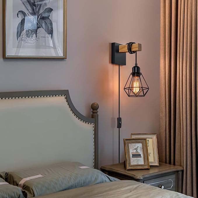 Plug in Wall Sconces Set of Two, Wall Sconce - Image 5