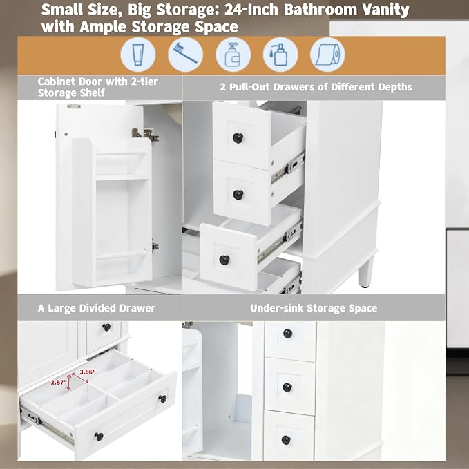 Bellemave 24" Bathroom Vanity - Image 4