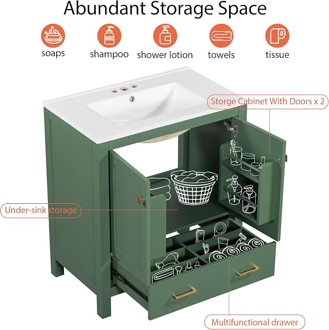 Bellemave 30" Bathroom Vanity - Image 4