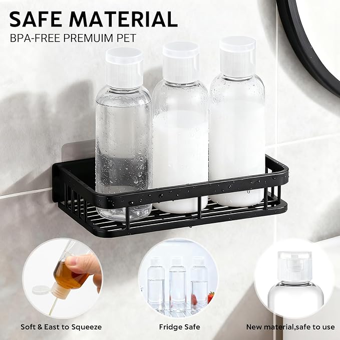 5 Pack 3.4 oz Travel Bottles for Toiletries, TSA Approved Leak Proof Refillable - Image 5