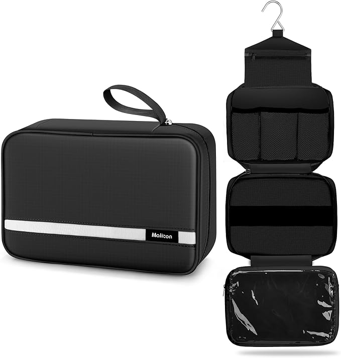 Maliton Toiletry Bag for Men & Women Travel Toiletry Bag Hanging Toiletry Bag by Maliton