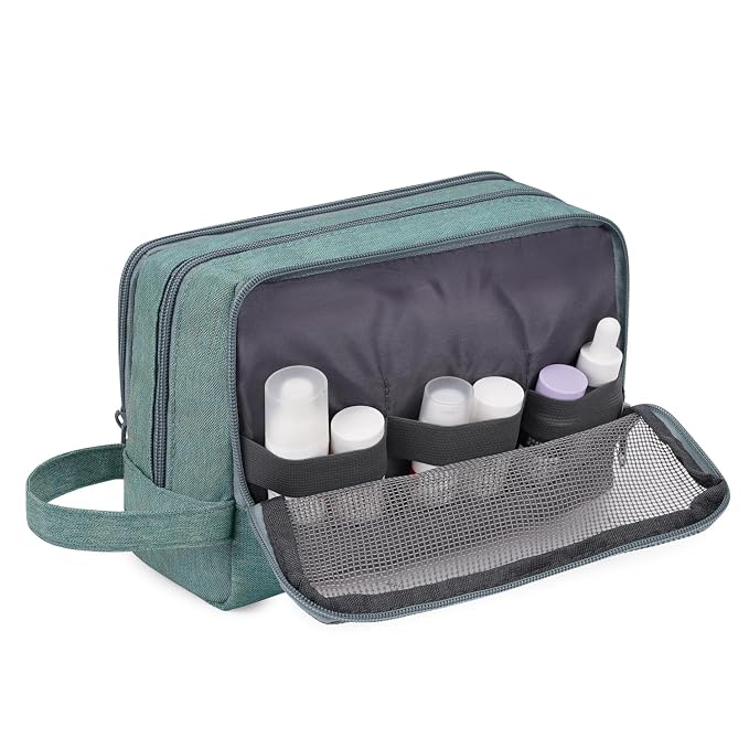 Toiletry Bag for Men Hanging Dopp Kit Water Resistant Shaving Bag Small - Image 6