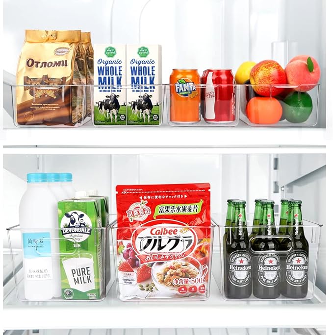Set Of 10 Refrigerator Pantry Organizer Bins, Countertops, Fridge Organizer - Image 2
