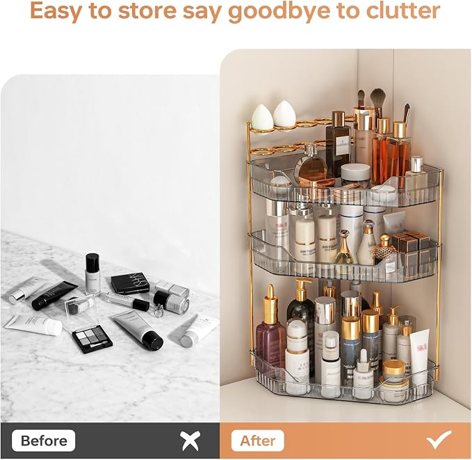Corner Bathroom Counter Organizer - Image 3