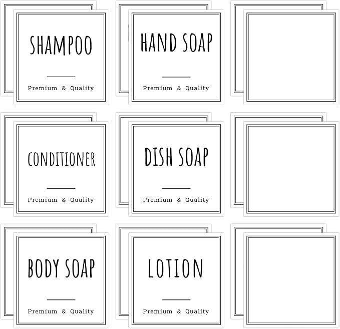 Segbeauty Bathroom Organization Labels by Segbeauty