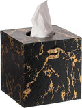 Black and Gold Marble Tissue Box Cover by UPPER+DECOR
