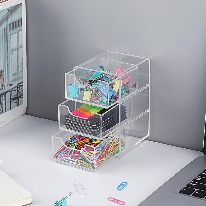 Hipiwe Acrylic Drawer Organizer Qtip Holder - Image 5