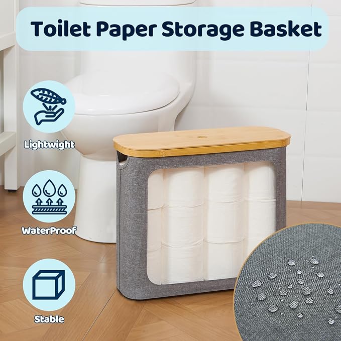Toilet Paper Basket, Toilet Paper Storage - Image 4