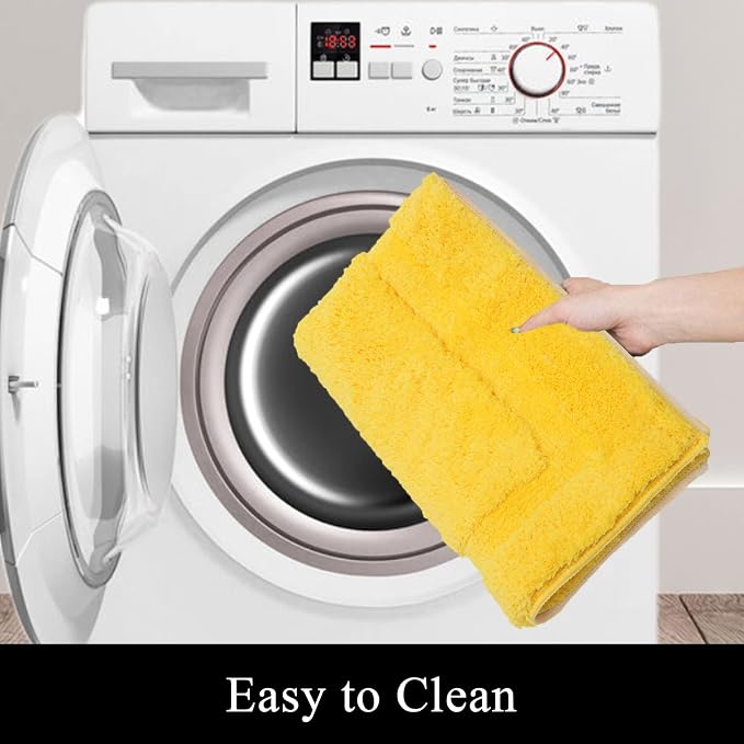 SHACOS Yellow Fall Bathroom Rugs Sets 3 Piece, Soft Fluffy Water Absorbent - Image 7
