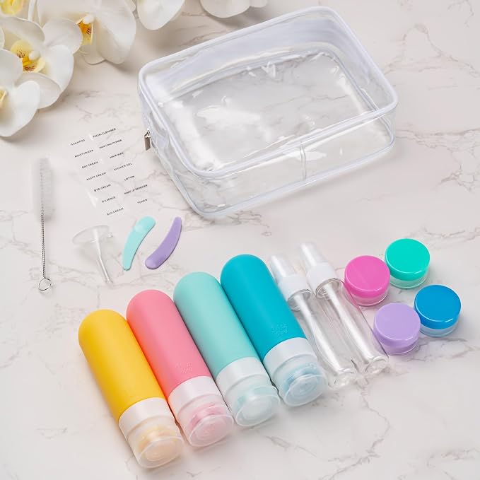16pack Travel Bottles for Toiletries, TSA Approved LeakProof Squeezable - Image 6