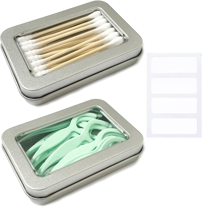 Cotton Swab Holder for Travel, Travel Floss Picks Case by Unknown