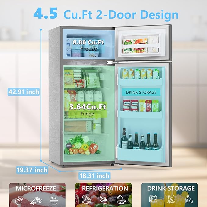 COWSAR 4.5 Cu.Ft Dorm Fridge - Image 2