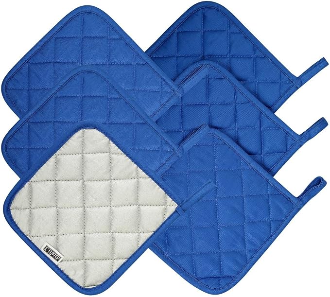 6 Pack Potholders Kitchen Pot Holders Set, Cotton Pot Holders - Image 2