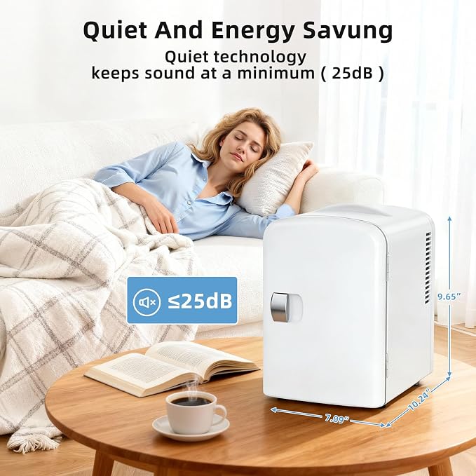 Antarctic Star 4L/6 Can Portable Mini Fridge, Personal Compact Refrigerator - Image 6