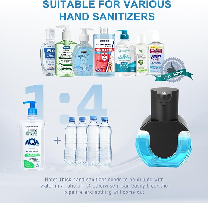 2 Pack Automatic Soap Dispenser Touchless, 14.2oz/420ML Auto Liquid Soap - Image 5