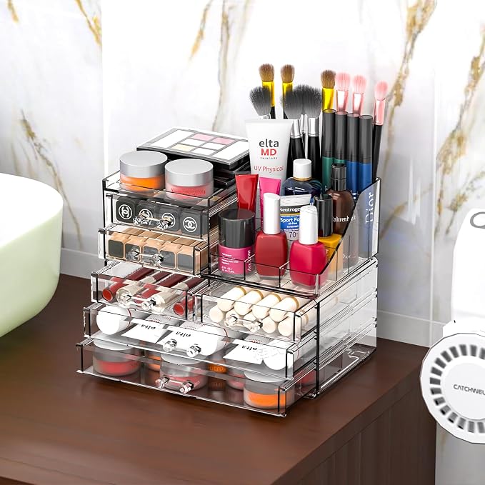 Cq acrylic Make Up Organizers for Vanity - Image 8