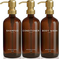 Luxury Shampoo and Conditioner Dispenser Set by Brighter Barns by BrighterBarns