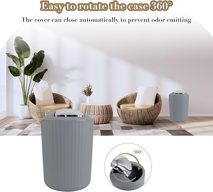 Grey Bathroom Accessories Set - Image 5