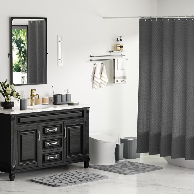 Bathroom Accessories Set- 25PC Grey Bathroom Set, Bathroom Set - Image 9