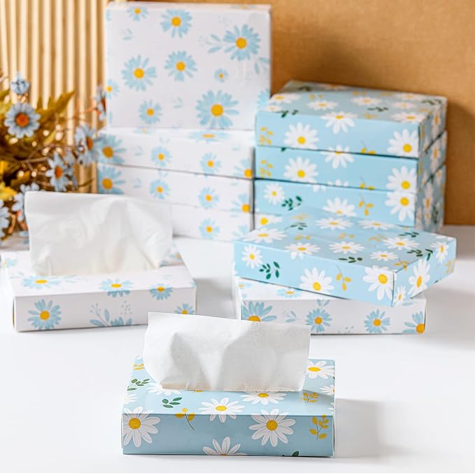 Yinder 24 Packs 960 Sheets Tissue Cube Car Facial Boxes Disposable Facial - Image 3