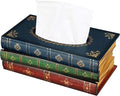 Antique Book Design Wood Bathroom Facial Tissue Dispenser Box Cover/Novelty by NFASHIONSO