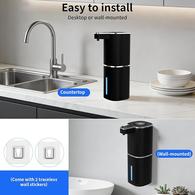 Automatic Foaming Soap Dispenser, Touchless Rechargeable Hand Soap Dispenser - Image 8