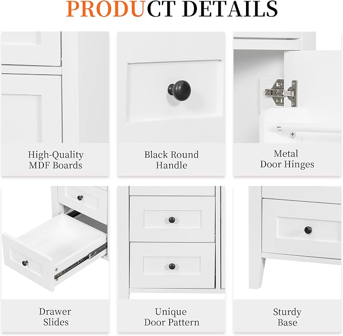 Harper & Bright Designs 36" Bathroom Vanity - Image 7