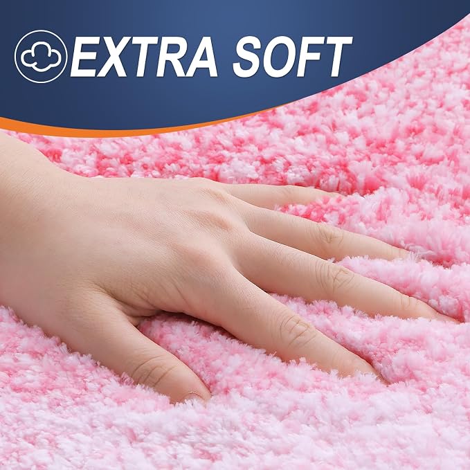 OLANLY Bathroom Rug Set 2 Piece, Soft Absorbent Microfiber Bath Mats and - Image 4