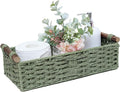 Round Paper Rope Storage Basket Wicker Baskets by STOBSK