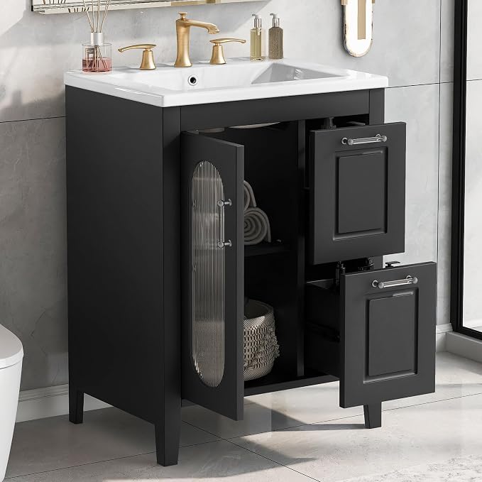 Harper & Bright Designs 24" Bathroom Vanity - Image 3