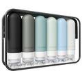 Quatish Travel Bottles for Toiletries 6 Pack, Original Patented Leakproof 3 oz by Quatish