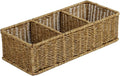 Waterproof Wicker Basket With 3 Compartments, Hand Woven Bathroom Counter by ORDELITE