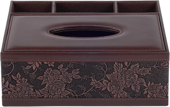 Multifunction PU Leather Tissue Box Holder/Cover Rectangular Upgrade Large Size - Image 2
