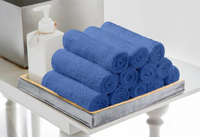 Avalon Towels Cotton Washcloths – Size 12x12 Inches, 100% Ring Spun Cotton - Image 4