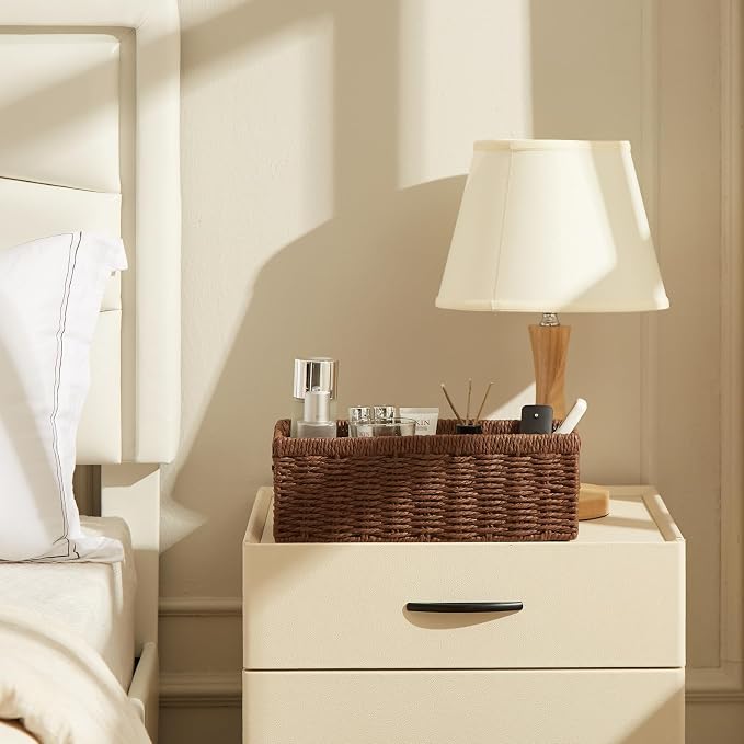 Vagusicc Wicker Storage Basket, Paper Rope Wicker Baskets - Image 8
