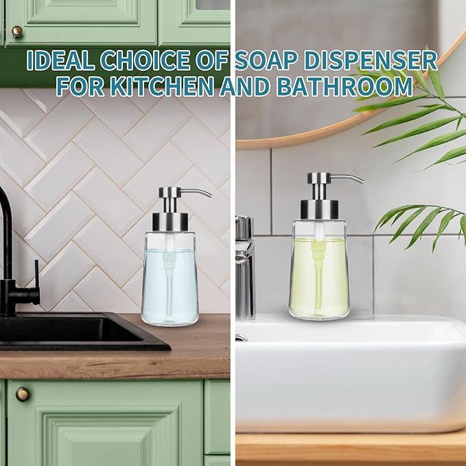 Doiliese Soap Dispenser, Glass Hand Soap Dispenser - Image 5