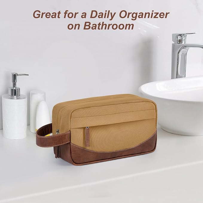 Travel Toiletry Bag for Men, Hanging Toiletry Organizer, Water Resistant - Image 7
